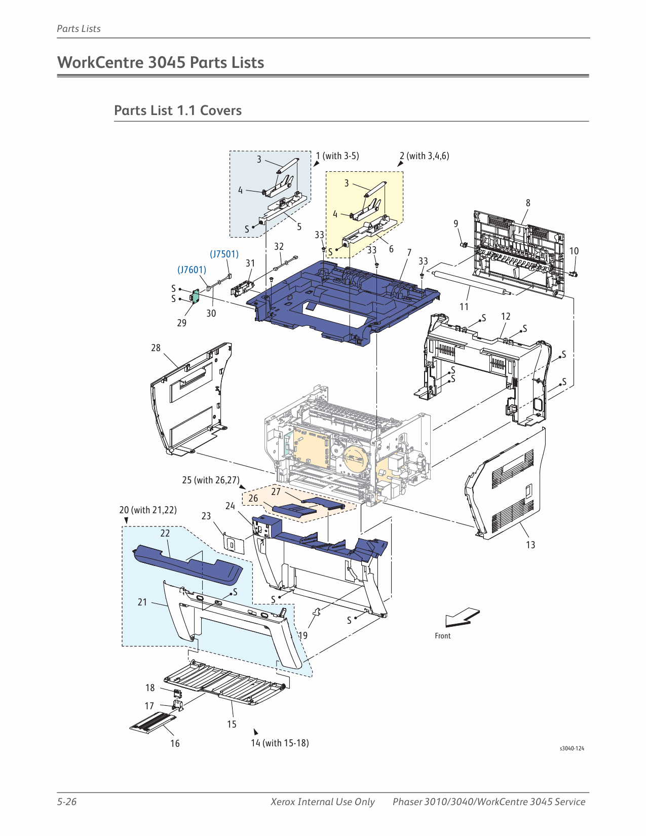 Xerox WorkCentre 3045 Phaser-3010 3040 Parts List Manual-3